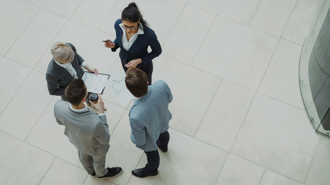 insurance executives in meeting